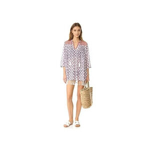 Roberta Roller Rabbit Women's Serafina Tunic with Fringes Size XXS 100% Cotton
